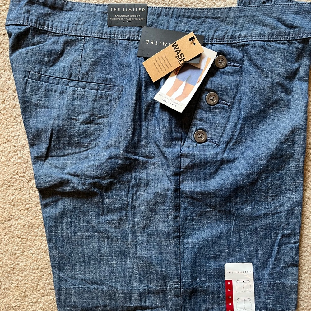 The Limited Blue Bermuda Shorts Lightweight Denim